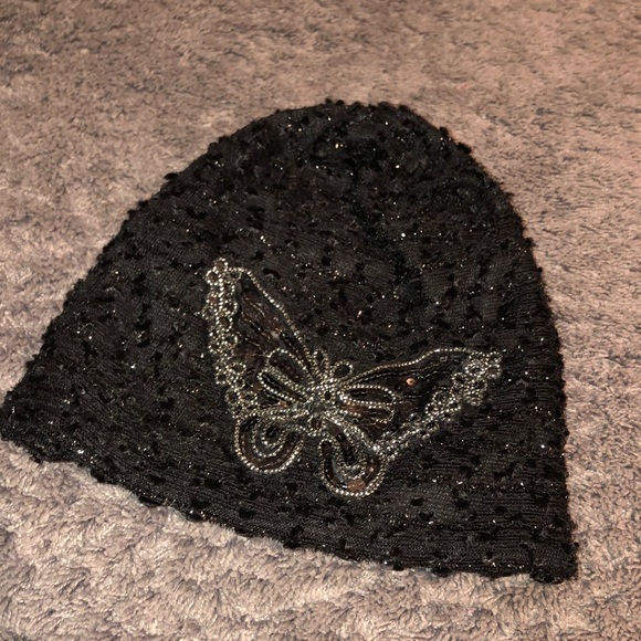 Other - Black sparkly hat